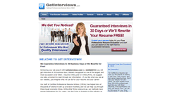Desktop Screenshot of getinterviews.com