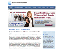 Tablet Screenshot of getinterviews.com